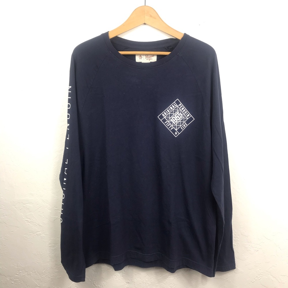 Original Penguin Blue Long Sleeve Shirt Size L